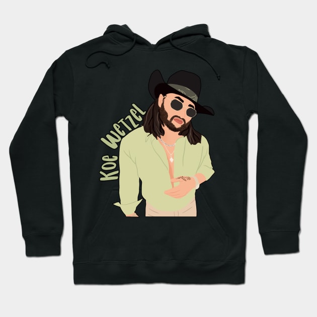 Love Funny Man Koe Wetzel Digital Illustration Gifts For Everyone Hoodie by LovelyDayG